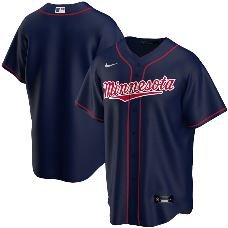 2020 MLB Youth Minnesota Twins Nike Navy Alternate 2020 Replica Team Jersey 1